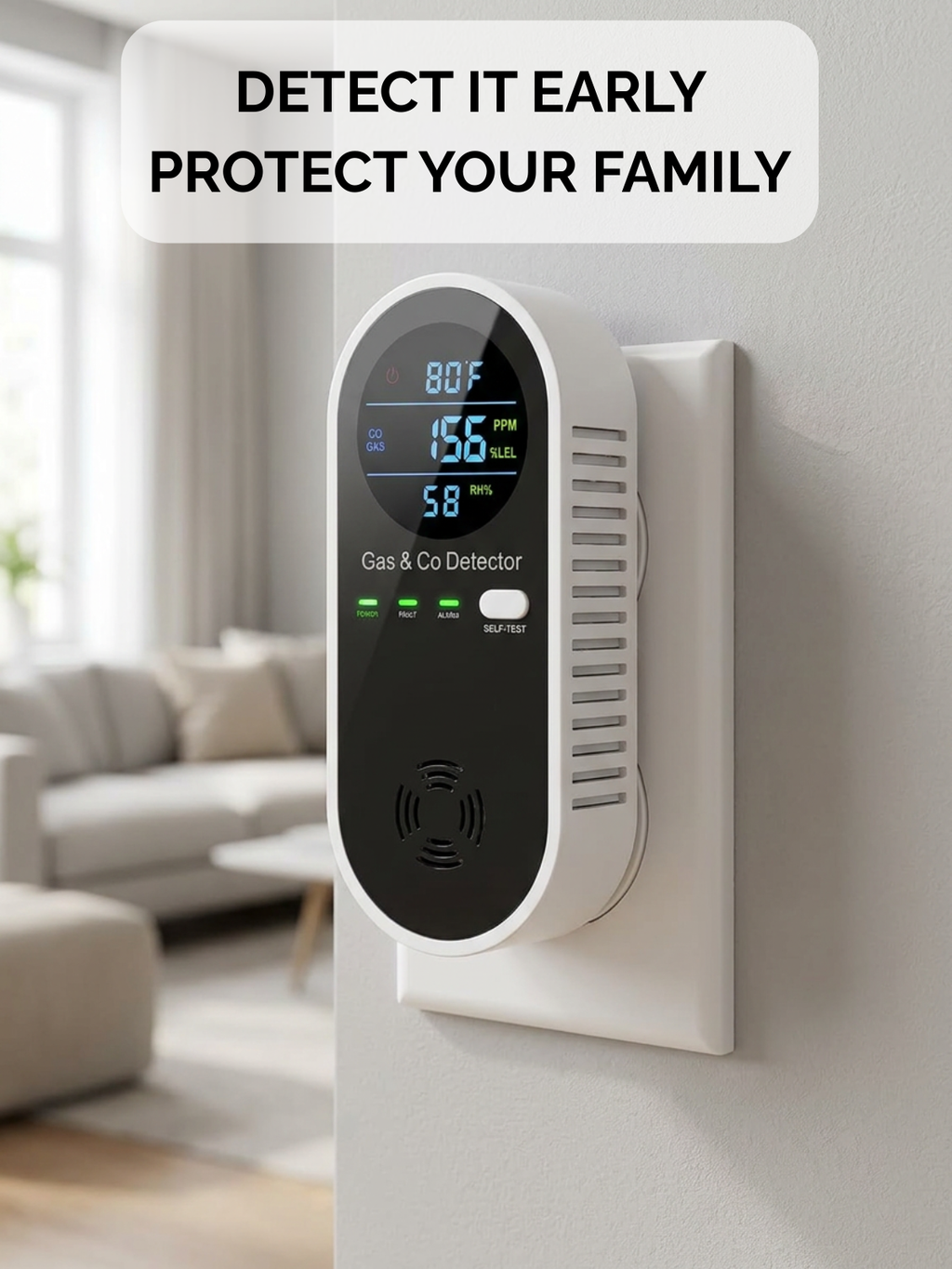 Hometect 4-in-1 Home Safety Monitor